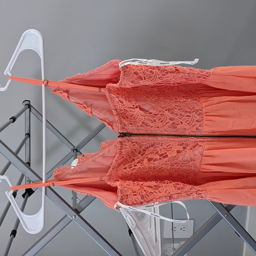 ⬇️2 LEFT⬇️CORAL LACE DRESS - Picture 7 of 8